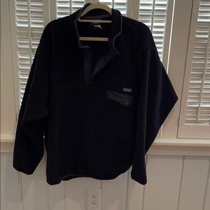 BLACK PATAGONIA FLEECE PULLOVER